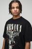 Camiseta Oversized Estampada Nirvana Transfronteiriça Camiseta Oversized Estampada Nirvana