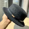 Gorro de lana estilo británico vintage para mujer, elegante para salidas de otoño e invierno, sombrero retro francés de ala plana, exquisito color liso para ir de compras