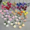Flor Artificial Anna Rose de 3 Cabezas Simulada Flor para Boda Flor Artificial de Seda de Alta Gama Adornos Flor Decorativa para Sala de Estar Venta al por Mayor