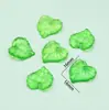 Colgante Pequeño Transparente de Acrílico Hojas Verdes Simuladas Accesorios para Joyería DIY Colgante para Collar Pendientes Colgante Colgante