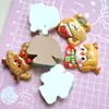 Acessórios de Resina de Menina de Natal Desenho Animado Cola de Creme DIY Presilhas de Cabelo Elásticos de Cabelo Materiais para Decoração de Tamanco Laço