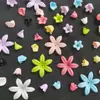 Cuentas de acrílico con acabado lechoso de flor de lirio del valle con agujero recto al por mayor, materiales y accesorios para cadenas de teléfono y llaveros DIY