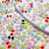 Novas Decorações de Arte de Unha Laço de Fada Cor Sólida Glitter Fino Laço Versátil Atacado Unhas Postiças Brincos Acessórios de Resina