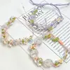 Flor de Estrella Mini Perlescente de Resina Flor de Cinco Pétalos con Aguja DIY Cuentas Colgante Pequeño Pulsera Material para Abalorios