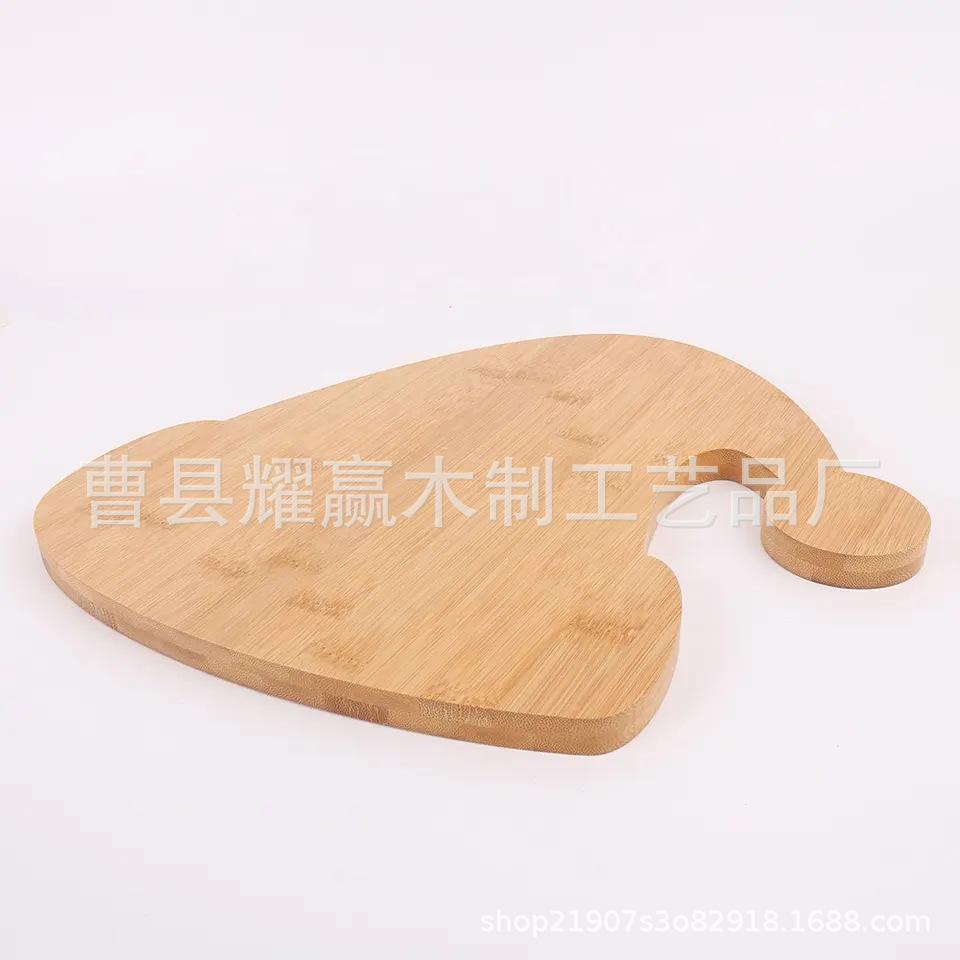 驯鹿竹制圣诞树圣诞老人帽子木餐盘圣诞食品零售装饰用品 (6)