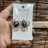 Pendientes de Pieza Bordada Vintage Bordados a Mano de Estilo Étnico de Moda, Colgantes de Oreja Pequeños Cortos con Borlas, Joyería de Plata Miao de Yunnan para Mujeres