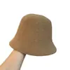 Sombrero de Pescador de Fieltro 100% Lana de Ala Corta de Color Sólido para Mujer, Estilo Japonés, Nuevo Modelo Otoño e Invierno, Lujo Ligero, Versátil, Cálido, Resistente al Viento