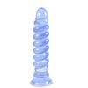 Tapón anal de PVC rosca giratoria 5cm Tapón anal de cristal ventosa tira anal con forma especial bola anal punto G tapón anal