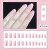 Puntas de Uñas Falsas Desmontables de Color Sólido Cortas Personalizadas Portátiles Parches de Uñas Falsas Terminados al por Mayor Ultra Delgadas