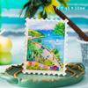 Sellos Turismo Atracciones Creativas de la Ciudad Pintura a Color Dibujo Animado Creativo Calcomanías Magnéticas Calcomanías para Refrigerador Conmemorativo Regalo de Acompañamiento Personalización
