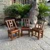 Silla con Respaldo Retro Dinastías Ming y Qing Silla con Respaldo de Madera Maciza Antigua Silla con Respaldo para el Hogar Restaurante de Fondue Restaurante de Barbacoa Silla de Madera Desgastada