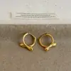 Brincos de Metal Cruzados Minimalistas Modernos para Mulheres, Luxo Leve, Sensação de Alto Padrão, Moda de Nicho Única e Exquisita, Brincos Versáteis