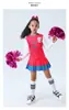 Zombie High School Disfraz de Addison Vestido Rosa de Porrista Porristas y Lazo para el Cabello Fantasía