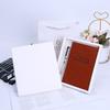 Fabricantes de fuentes, cuaderno de negocios de cuero sintético PU, tamaño A5, regalo para estudiantes, bloc de notas de oficina, logotipo imprimible, venta al por mayor