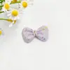 Cinta de cuero con purpurina y lazo para pinzas de pelo infantiles hechas a mano DIY, decoración de ropa para mascotas y muñecas, accesorios semiacabados