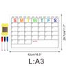 Ct901-928 Mensaje de Tareas Domésticas Imán para Nevera Planificador Calendario Mensual Menú Notas Diarias Imán