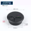 Caja de Conexiones de Plástico ABS Agujero para Cable Tapa Redonda Marrón para Cables de Computadora Tapa para Agujero de Cable de Escritorio de Computadora