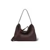 2025 Nuevo Bolso Tejido de Cuero Escarchado Otoño e Invierno Gran Capacidad Estilo Vacacional Hombro de Mano Cruzado para Mujer Uso Diario