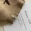 Anillo de Estrella de Plata de Ley 925 para Mujer, Patrón Irregular Estilo Ins, Anillo Abierto Versátil Simple de Nicho de Lujo Ligero, Moderno