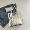 Bolso Transparente para Mujer 2026 Verano Nuevo de Moda Estilo Coreano Bolso de Hombro Bolso Tote de Gran Capacidad Bolso Transparente Madre-Hija