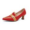 Sapatos femininos de salto fino com bico, tamanho grande, com rebites, comércio exterior, fornecimento transfronteiriço 2410