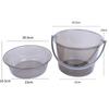Cubo de Plástico Transparente Hogar Portátil Cubo Grande con Tapa Estudiante Cubo Grueso Palangana Agua traje