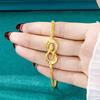 Nuevo Pulsera Serpiente Chapada en Oro Arena Vietnamita para Mujer, Pulsera Serpiente de Moda Estilo Palacio Incrustada de Diamantes, Joyería Lujosa y Duradera