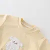 Nueva Colección de Primavera para Niños: Lindo Set de Dos Piezas de Dibujos Animados de Cachorro Clase A para Niñas, Adecuado para Principios de Otoño