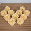 Cabezas de flores de rosa artificiales, flores de seda, flores artificiales para decoración de bodas, pared de flores hecha a mano para DIY, materiales para fondo de fotografía