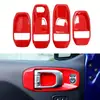 Adecuado para Modelos Jeep Wrangler 18-24, Accesorios de Modificación de Marco de Manija Interior de ABS