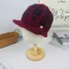 Gorro de Lana de Invierno para Mujer, Madre, Gorro de Punto Cálido y Engrosado para Personas Mayores, de Mediana Edad y Mayores, Forro de Lana de Pelo de Conejo, Moderno y Casual