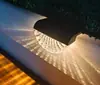 Lámpara de pared solar transfronteriza, foco exterior, luz nocturna para escalones, luz de paisaje para balcón y jardín, luz ambiental para patio