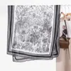 Bufanda para Mujer Bosque Artística Versátil Algodón y Lino Tacto Manual Estampada Larga Bufanda Viaje Fotografía Protector Solar Chal