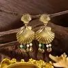 Pendientes Largos Exagerados con Borlas de Estrella de Mar, Caracola y Conchas Estilo Vacacional Transfronterizo Europeo y Americano Pendientes Versátiles de Alta Calidad de Nicho para Mujer