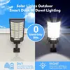 Lâmpada de iluminação solar popular transfronteiriça, lâmpada de pátio externa integrada, poste de luz, lâmpada solar que acende automaticamente ao anoitecer