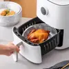 Fritadeira de Ar Prato Especial de Folha de Alumínio Tigela de Folha de Alumínio Papel Absorvente de Óleo Barra de Assar Churrasco Descartável Tigela de Papel Doméstica Folha de Alumínio para Alimentos