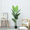 Árvore de simulação planta bonsai planta em vaso shopping center escritório sala de estar decoração flor flor artificial planta verde banana de viajante atacado