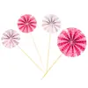 Enfeites Decorativos para Bolo de Aniversário Infantil Mini Flores de Papel Cartão Girassol Festa de Confeitaria Cartão para Mesa de Sobremesas Popular na Internet