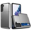 Funda para teléfono móvil Samsung S21FE aplicable transfronteriza s20 dos en uno deslizante para tarjetas note10 cubierta protectora de almacenamiento resistente a caídas