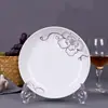 Juego de Plato y Plato para Frutas de 9 Pulgadas, Plato Hondo, Vajilla, Plato para Pescado al Vapor, Plato de Arroz de Cerámica, Plato para Sopa, Bandeja, Estilo Nórdico