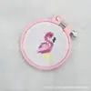 Fornecimento de fábrica fivela de mochila diy bordado ponto cruz Chaveiro infantil não é fácil de deformar anel de bordado ajustável