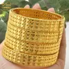 Pulsera de Aleación Chapada en Oro de Venta Caliente Novia de Dubái India Lujo Ligero para Mujer Boda Oro Arena Pulsera Joyería Al por Mayor