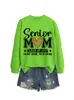 Mãe de Formando Turma de 2027 Hoodie Tendência Outono Inverno Feminino Amazon eBay Estação Independente