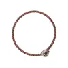 Prata 925 Buda de Natal Corda Colorida Corda Vermelha Pulseira Xizang Nove-Carregando Nó de Diamante Corda de Mão Tecida à Mão Fio de Cinco Cores