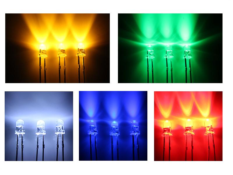 深圳白发绿灯绿光f3灯珠有边短脚3mm插件圆头透明高亮翠绿色led灯珠3V生产厂家