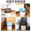 Bolsa de Basura con Cordón Doméstica Portátil Engrosada Negra Oficina Dormitorio Cocina Bolsa de Plástico Grande para Limpieza