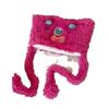 Gorro de conejo dulce y lindo, cálido, con protección para las orejas, con foto de dibujos animados, para invierno, nuevo gorro de Lei Feng, gorro de peluche.