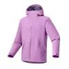 Nova Jaqueta Corta-vento Impermeável com Capuz e Fecho Magnético em Tecido Macio para Mulheres, Montanhismo ao Ar Livre, Caminhada, Logo Personalizável, Roupas de Montanhismo Masculinas