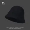 Sombrero de Pescador de Felpa de Pelo de Conejo para Mujer, Estilo Coreano Versátil de Alta Gama para Otoño e Invierno, Sombrero de Cubo para Circunferencia de Cabeza Grande, Sombrero de Cubo de Invierno