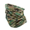 Máscara Fina para Montar Camuflaje para Exteriores Multifuncional Pañuelo Mágico Transpirable Absorbente de Sudor Bufanda de Malla para el Cuello Transfronterizo